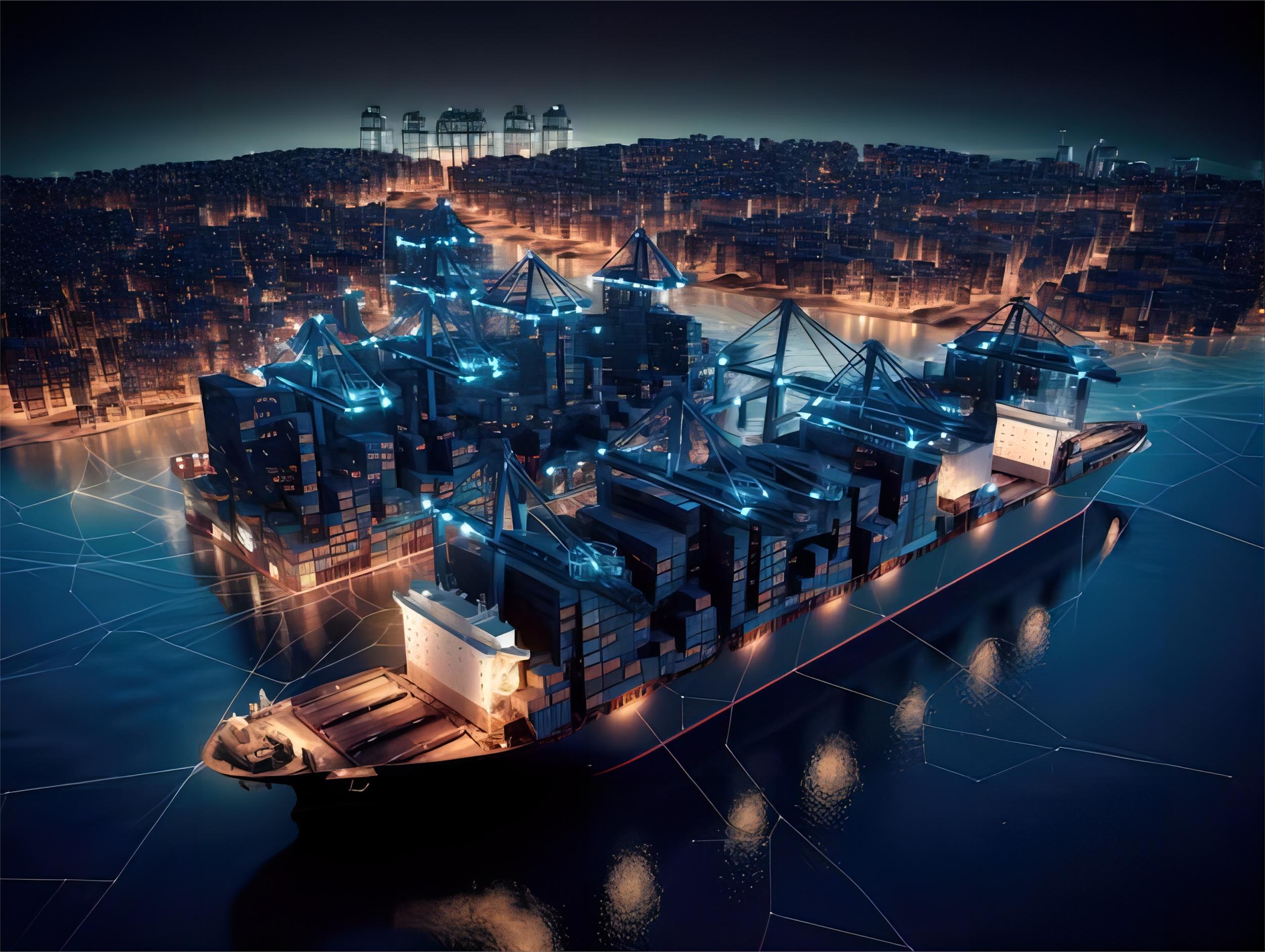 Cargo ship and freight train representing sea and rail transport options