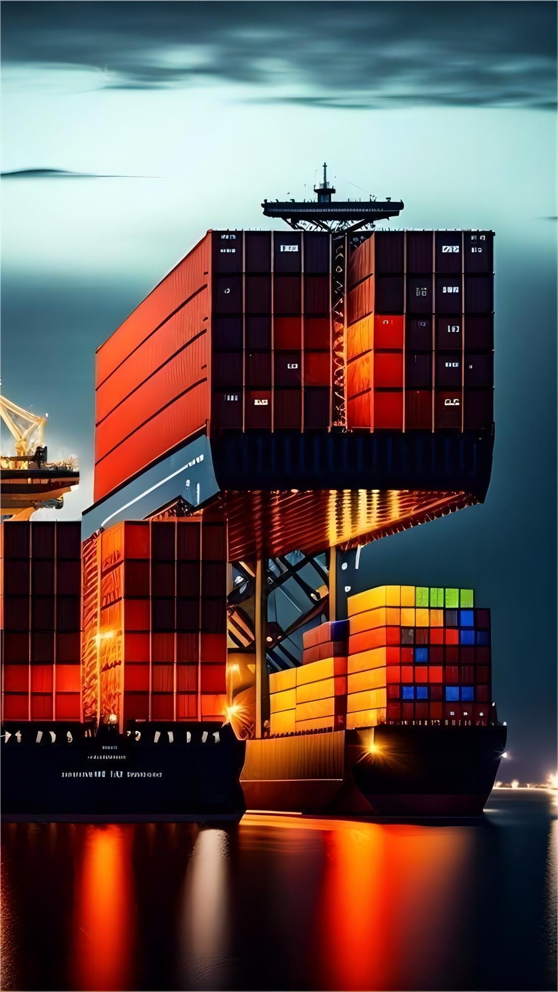 Logistics professional checking cargo documents for Mexican customs