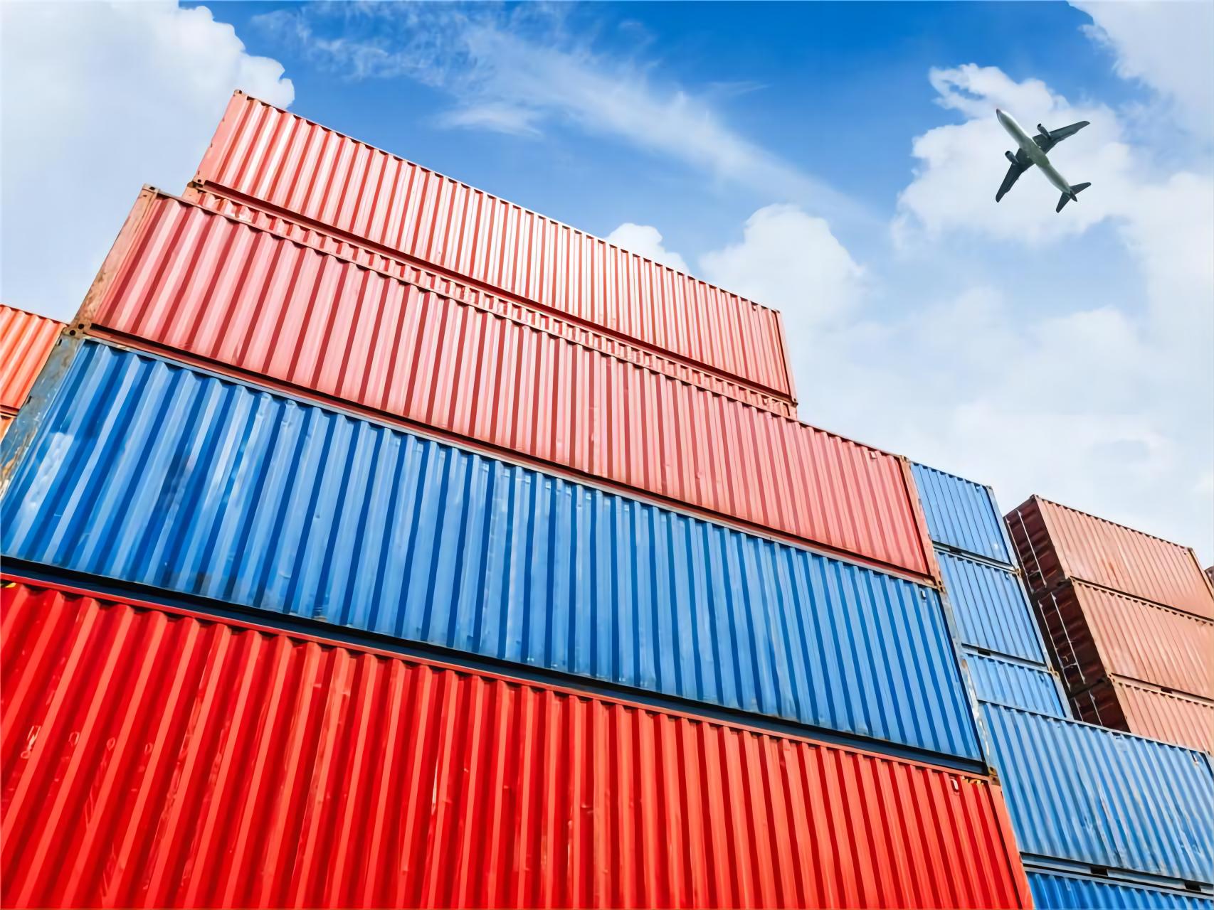 Global logistics network showing door to door shipping routes from China