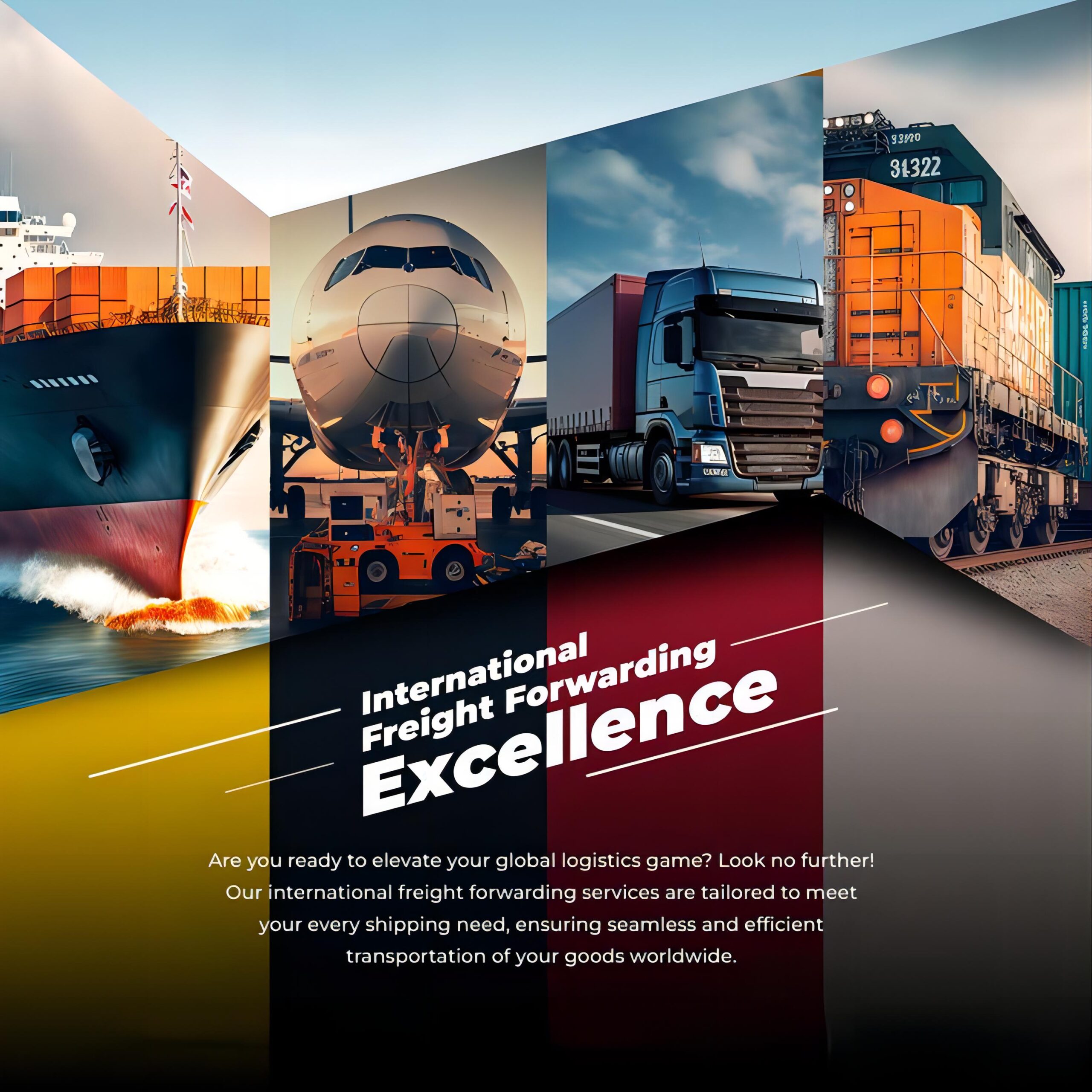 Professional logistics team managing international shipments