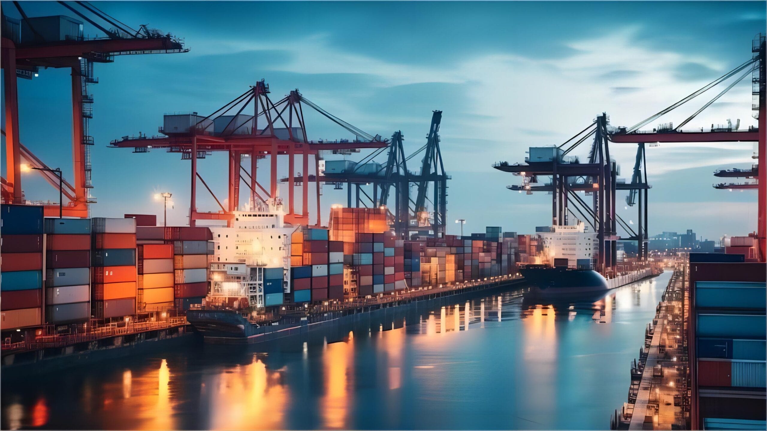 Logistics warehouse handling bulk cargo for European distribution