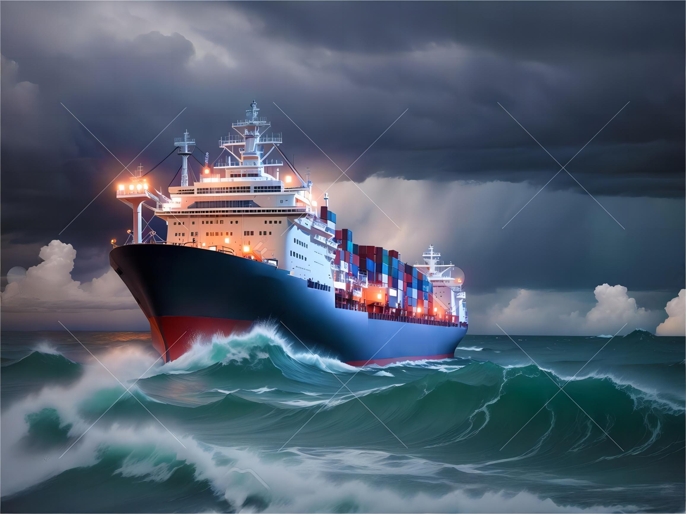 Global ecommerce shipping and logistics concept