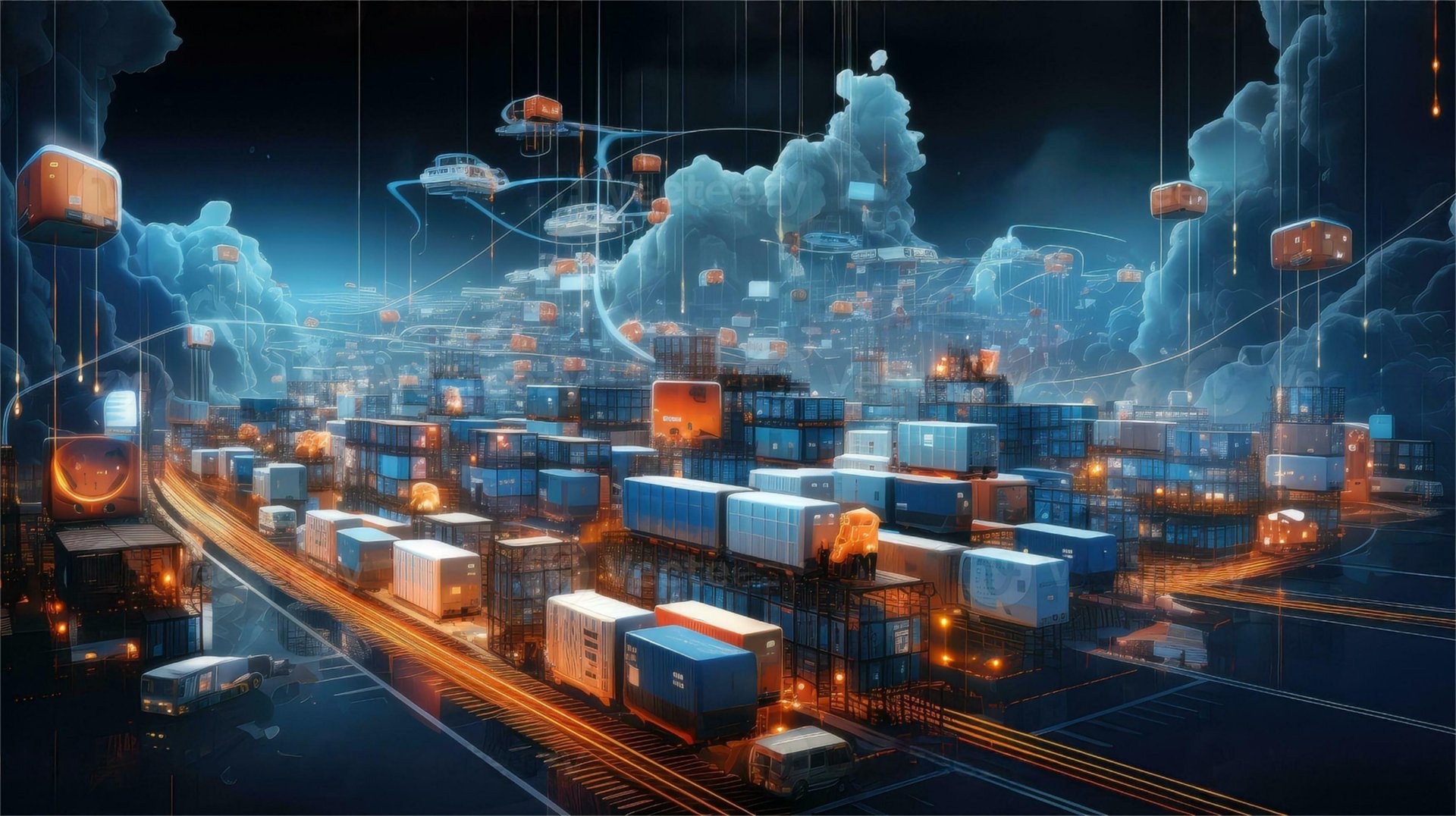 Logistics professional tracking express air freight