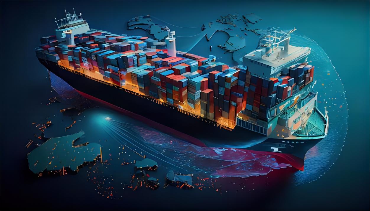 Logistics network visualization for China to USA shipping