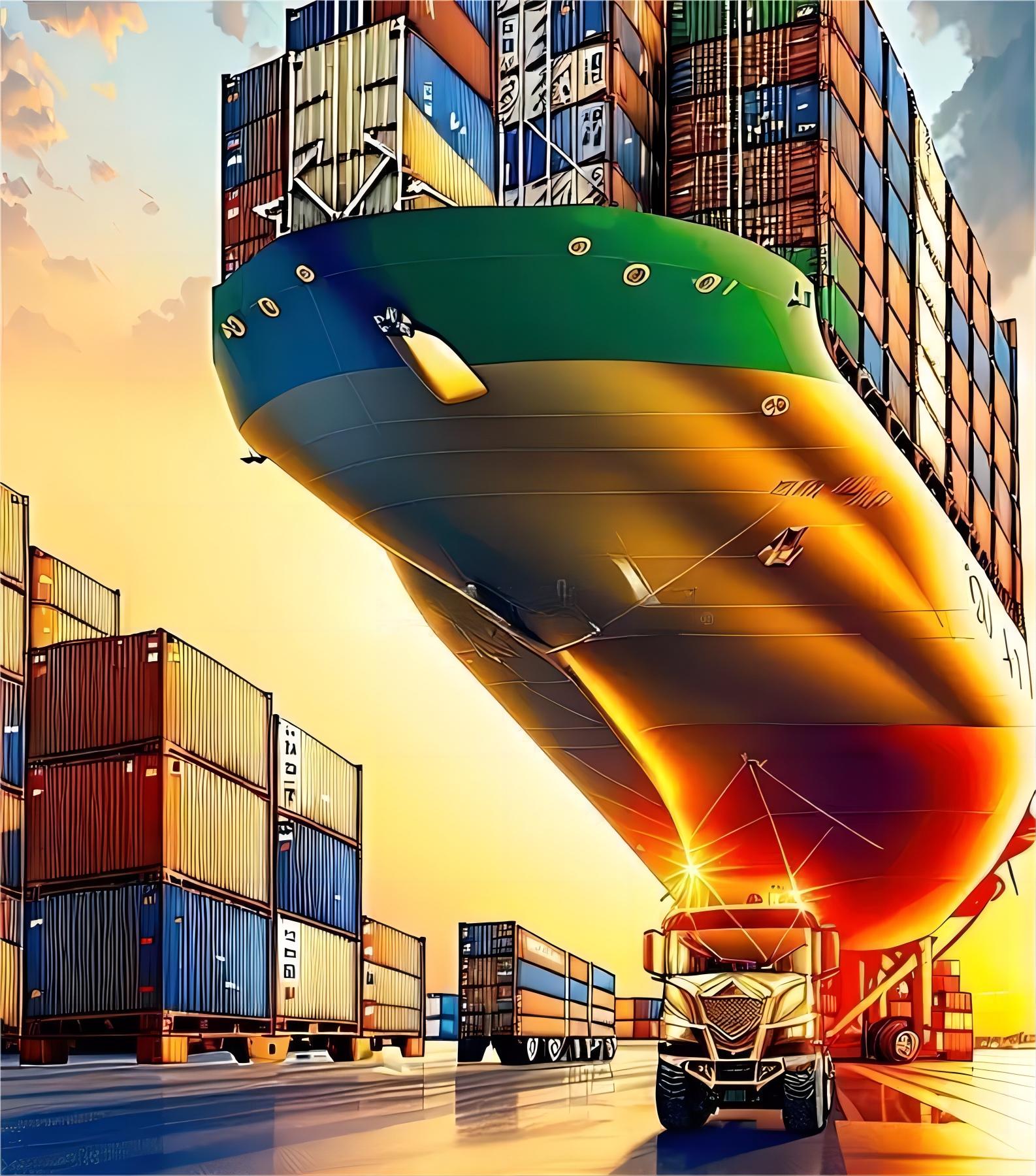Logistics and CFS warehouse consolidation operations during peak shipping season